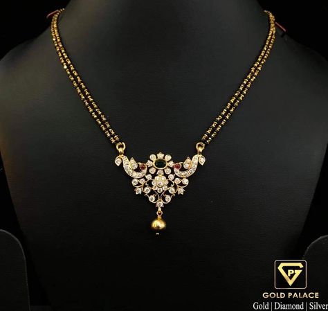 Black Beads Chain Indian Gold, Black Beads Mangalsutra, Black Beads Mangalsutra Design, Jewellery Pendant, Pearl Jewelry Design, Gold Jewelry Simple Necklace, Gold Mangalsutra Designs, Gold Necklace Indian Bridal Jewelry, Mangalsutra Designs