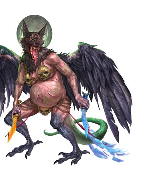 Lamashtu - god of monsters and nightmares - Pathfinder 2E PFRPG DND D&D 3.5 5E d20 fantasy Demon Lord, Heroic Fantasy, Pathfinder Rpg, Dnd Monsters, Below The Surface, Demon Art, Fantasy Monster, Creature Concept, Monster Art