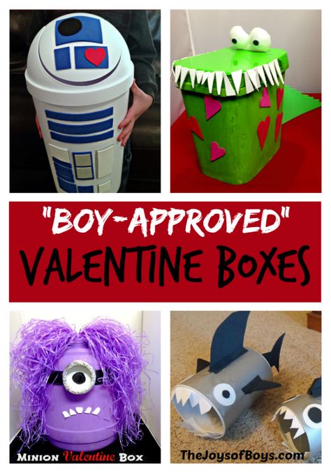 Valentines Day Mailboxes For Kids Boys, Kids Valentine Boxes Boys, Monster Valentines Boxes For Boys, Kleenex Box Valentine Boxes, Easy Valentines Boxes For Boys, Cylinder Valentine Box Ideas, Boy Valentine Box Ideas Schools, Homemade Valentine Boxes For Boys, Shoe Box Valentine Boxes For Kids Boys