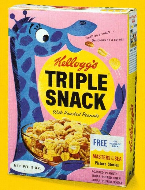 MeTV Network | Lost breakfast cereals of the 1960s and 1970s Cereals Packaging Design, Cereal Kelloggs, Vintage Cereal, Cereal Packaging, Kids Packaging, Cereal Brands, Cereal Boxes, Vintage Packaging, Retro Advertising