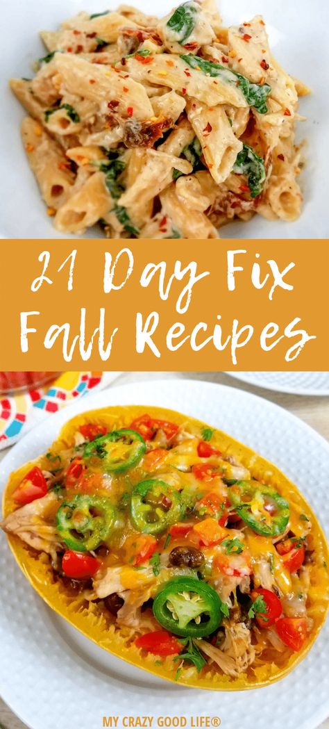 Looking for some 21 Day Fix Fall Recipes? Here are fall desserts, fall dinners, and fall drinks–all 21 Day Fix approved! 21 Day Fix Pumpkin | 21 Day Fix Apple Recipes | 21 Day Fix Zucchini Recipes | All recipes include container counts 21 Day Fix Crockpot, 21 Day Fix Chili, 21 Day Fix Desserts, Desserts Fall, 21 Day Fix Snacks, 21 Day Fix Breakfast, Fixate Recipes, 21 Day Fix Diet, Fall Dinners