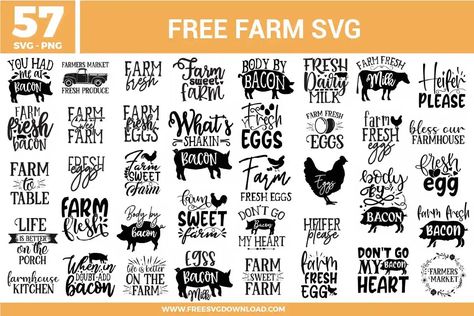 Farm Free SVG Files | Free SVG Download Farming Svg Free, Farmhouse Eggs, Fall Fair, Farm Svg, Farm Eggs, Free Svg Files, Free Svg Cut Files, File Free, Svg Free Files