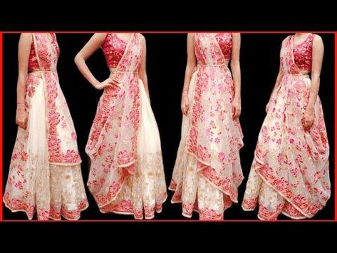 Please re-pin 😍💞 indian kurta women, saree women, online saree websites india, new saree new saree, latest salwar designs, indian women's wedding dress suits Duppta Style On Lehnga, Saree Draping Lehenga Style, Saree Drapping Style Traditional, Lehnga Duppata Draping Style, Lehenga Dupatta Draping Style Net, Duppta Draping Styles On Lehnga, Sari Tutorial, Saree Wrapping, Style Saree Draping