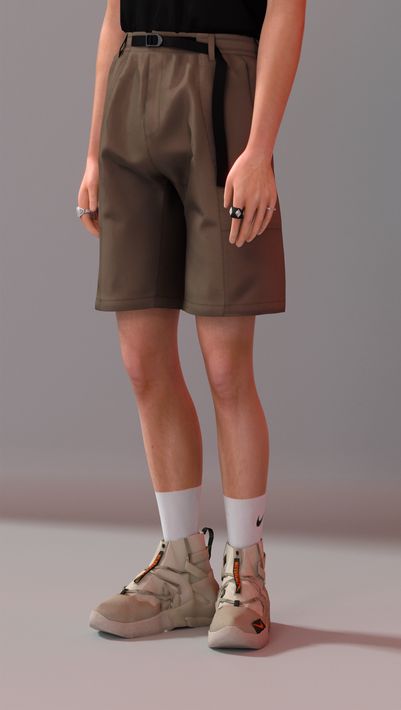 Sims 4 Cc Male Outfit Set, Sims 4 Cc Shorts Men, Sims 4 Cc Male Shorts, Sims4 Male Clothes, Sims 4 Male Clothes, Vibes Outfit, School Shorts, Sims 4 Male, Alpha Cc