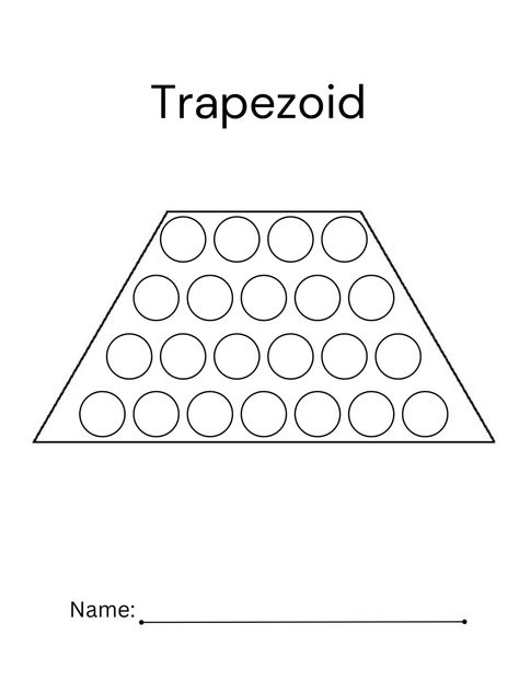 Trapezoid Craft Preschool, Shape Lessons, Shapes Lessons, Do A Dot, Teacher Things, Shape Crafts, Dot Art, Baby Crafts, Preschool Worksheets