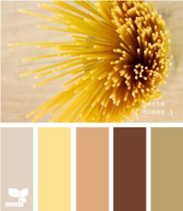 Pasta Tones (photo courtesy ~ design-seeds.com) #FireAndRain Colours Wheel, Seeds Color, Matching Colours, Paint Color Schemes, Colour Theory, Kitchen Colour Schemes, Color Palate, Design Seeds, Neutral Design