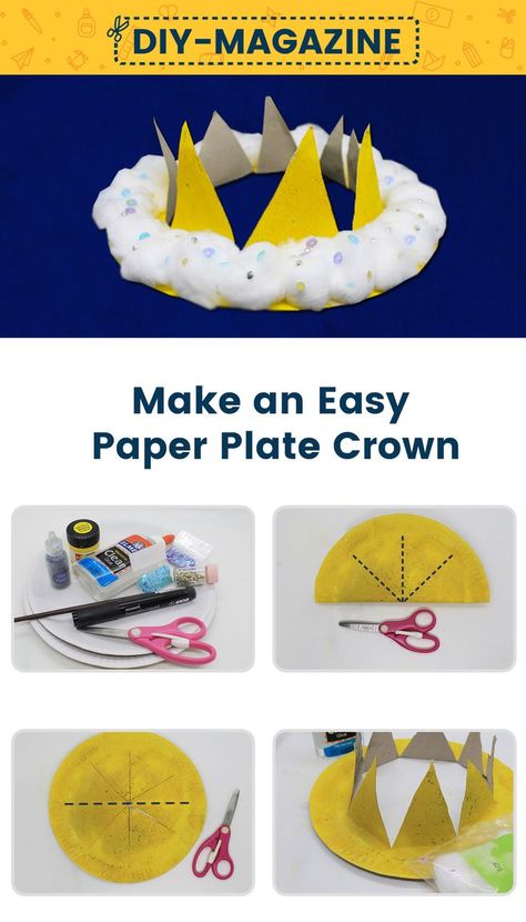 Kings And Queens Crafts Preschool, Paper Plate Hat Craft, Queen Crafts For Preschoolers, Jubilee Activities Eyfs, Paper Plate Hats For Kids, Crown Crafts Preschool, King And Queen Crafts For Preschool, King Crafts For Preschoolers, Royalty Crafts Preschool