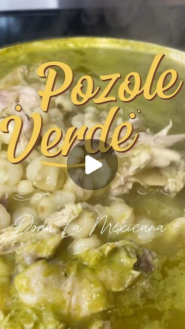 Posole Recipe Verde, Easy Chicken Posole Verde, Pozole Recipe Videos, Green Posole Recipe Chicken, Posole Verde Chicken, Green Pozole Recipe Chicken, Green Posole Recipe, Chicken Posole Verde, Chicken Posole Recipe