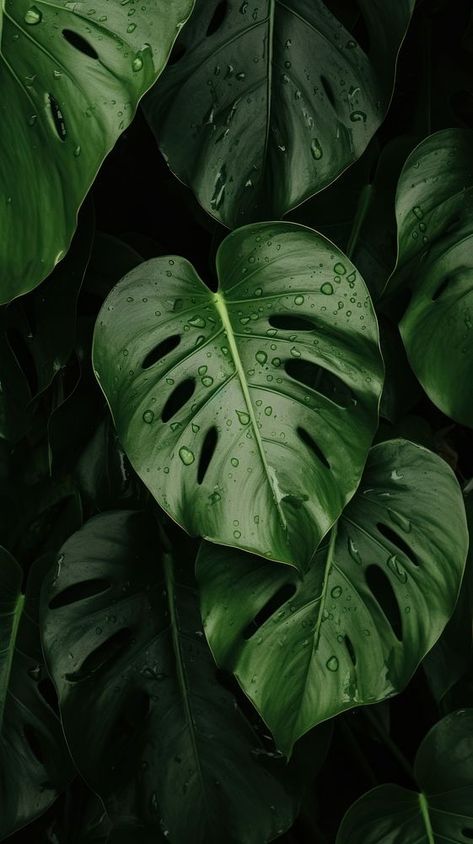 Monstera leaves nature plant green. AI generated Image by rawpixel. | premium image by rawpixel.com / north Plant Nature Aesthetic, Leaf Images Nature, Greenery Astethic Wallpapers, Monstera Plant Background, Nature Inspiration Board, Monstera Plant Photography, Green Images Aesthetic, Plant Asethic, Plants Background Aesthetic