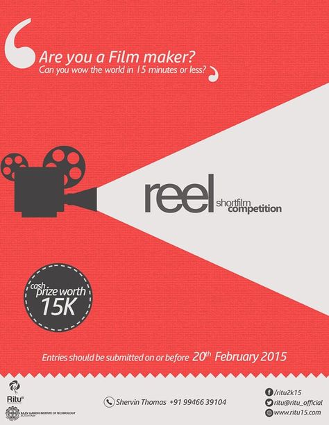 Reel Reels Competition Poster, Graphic Deisgn, Studio Workspace, Design Studio Workspace, Film Reels, Post Ad, Construction Logo, Poster Designs, Creative Ads