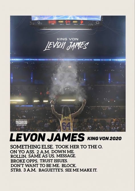 Levon James, Tracklist Poster, Lil Tay, King Von, Music Album Art, Cover Wallpaper, Music Album Covers, Starbucks Recipes, Trust Issues