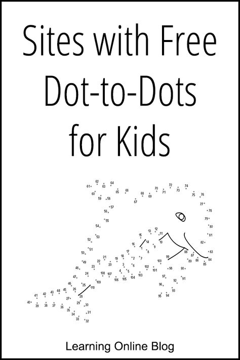 These sites with free dot-to-dots for kids will provide your children with hours of connect-the-dots enjoyment. #DotToDots Dot To Dot Printables For Kids Free, Free Dot To Dot Printables, Letter C Song, Free Printable Dot To Dot, Preschool Skills, Dot To Dot Printables, Dots Free, Dot Worksheets, Homeschool Board