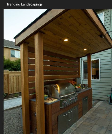 Grill Ideas Backyard, Bbq Grill Ideas, Backyard Bbq Ideas, Kitchen Backyard, Backyard Bbq Grill, Outdoor Grill Area, Grill Ideas, Outdoor Bbq Area, Outdoor Grill Station