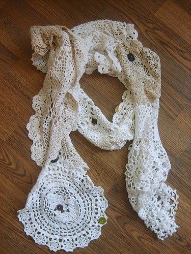 Upcycled Doilies, Doily Clothing, Doily Projects, Fabric Creation, Re Cycle, Doily Crafts, Doilies Crafts, Vintage Doilies, Vintage Doily