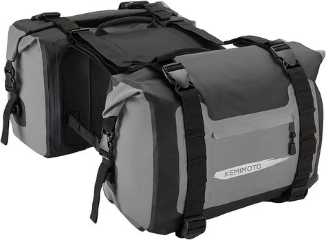 Amazon.com: kemimoto Motorcycle Saddlebags, Motorcycle Luggage Bag, Waterproof Saddle Bags Side Bags for Motorcycle Motorbike Travel, 50L Detachable Bags Reflective Design (Grey, 2 Pack) : Automotive Motorcycle Saddlebags, Motorcycle Luggage, Motorcycle Travel, Luggage Bag, Side Bags, Saddle Bags, Camera Bag, Saddle, 2 Pack