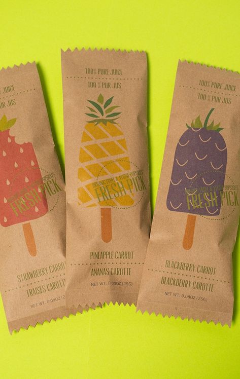 Fresh Pick – Organic Popsicle Packaging on Behance Popsicle Packaging, Popsicles Packaging, Organic Food Packaging, Eco Friendly Packaging Design, Organic Packaging, Ice Cream Packaging, Organic Groceries, Eco Packaging, Biodegradable Packaging