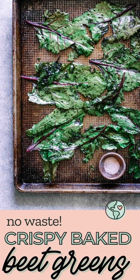 Beet Leaf Recipes, Beet Tops, Beet Green Recipes, Beet Leaves, Radish Leaves, Green Chips, How To Make Beets, Beet Chips, Beetroot Recipes