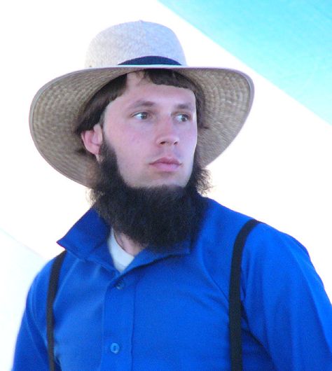 Young Amish man with black beard Goatee Without Mustache, Beard Without Mustache, Amish Beard, Rumspringa, Ducktail Beard, Black Men Beard Styles, Beard Guide, Amish Men, Beard And Mustache Styles