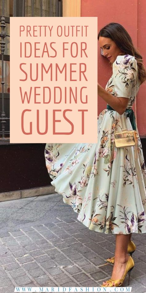 Outdoor Wedding Guest Dresses, Classy Wedding Guest Dresses, Garden Wedding Dress Guest, Summer Wedding Attire, Outfit Ideas For Summer, Summer Wedding Outfit, Beach Wedding Guests, Wedding Guest Outfit Summer Casual, Spring Wedding Guest