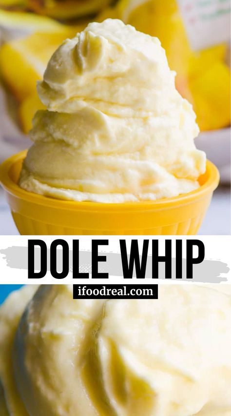 Make iconic Disneyland Pineapple Dole Whip at home. This sweet and refreshing pineapple soft serve is a welcome healthy frozen treat on a hot summer day! Pineapple Dole Whip Recipe, Homemade Dole Whip, Pineapple Dole Whip, Pineapple Soft Serve, Dole Whip Recipe, 30 Minute Meals Healthy, Tropical Desserts, Disney Desserts, Ww Desserts