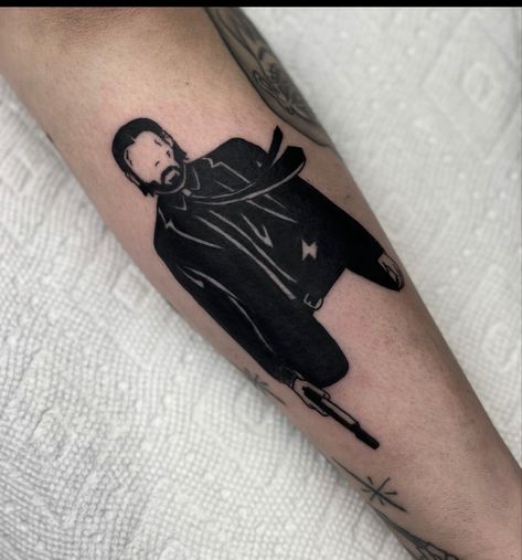 Ragnar Lothbrok Tattoo, Rob Tattoo, John Wick Tattoo, Next Tattoo Ideas, Peaky Blinders Poster, Serie Bmw, Traditional Sleeve, Movie Tattoos, Tattoo Back