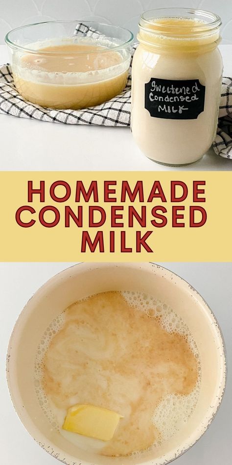 Elevate your recipes with the velvety charm of homemade condensed milk! Explore custom flavors, sugar swaps and dairy-free twists that will take your desserts to the next level. Discover how to make this kitchen essential from scratch and indulge in a world of creamy creations. It's perfect baking emergencies when you've forgotten to pick up a store-bought can and ideal for those that want control over ingredients in their food. Check out the recipe now! #HomemadeCondensedMilk #SweetDelights Diy Coffee Creamer Sweet Condensed Milk, Strawberry Fudge Recipe, Sugar Swaps, Condensed Milk Recipe, Homemade Sweetened Condensed Milk, Strawberry Fudge, Homemade Kahlua, Homemade Condensed Milk, Sweetened Condensed Milk Recipes