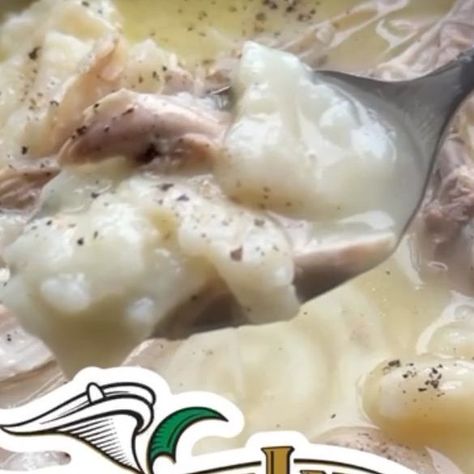 White Lily on Instagram: "Fall is the best season to enjoy chicken and dumplings! This method is inspired by Brenda Gantt with pillowy soft flat dumplings. Do you prefer slippery dumplings or fluffy dumplings?⁠ ⁠ - 1 whole chicken (3-4 lbs)⁠ - 1 tsp salt⁠ - 1 stick butter⁠ - White Lily Self Rising Flour (the dough will use about 2 1/2 cups)⁠ - Whole buttermilk (about 3/4 cup)⁠ - Shortening or lard/butter (about 1/4 cup)⁠ - Black pepper, to taste⁠ ⁠ 1. Rinse chicken and add to a pot that fits it comfortably. Cover with water and add salt. Bring to a boil and simmer for 1 hour for bouncier, tender chicken and closer to 2 hours for fall apart, shredded chicken.⁠ ⁠ 2. Remove chicken from broth and let cool enough to handle. Strain broth.⁠ ⁠ 3. Make dumplings: Fill a large bowl with self-rising Slippery Dumplings, Flat Dumplings, Fluffy Dumplings, Stick Butter, White Lily, Self Rising Flour, Tender Chicken, Whole Chicken, Chicken And Dumplings