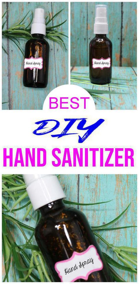 3 Ingredient DIY Hand Sanitizer - BEST Homemade DIY Hand Sanitizer Recipe - Great for Kids and Adults - Essential Oil Hand Sanitizer Hand Sanitizer Recipe, Thieves Hand Sanitizer, Hand Sanitizer Gift, Best Hand Sanitizer, Natural Hand Sanitizer, Thieves Essential Oil, Homemade Essential Oil, Hand Sanitizer Dispenser, Essential Oil Spray