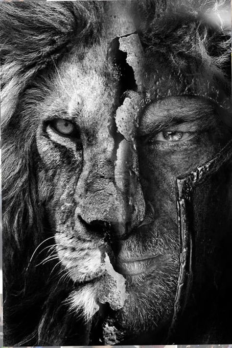 Lion With Human Eyes Tattoo, Growling Lion Tattoo, Wounded Lion Tattoo, Gladiator Lion Tattoo, Warrior Lion Tattoo, Lion Neck Tattoo, Lion Face Tattoo, Wolf Face Tattoo, White Horse Painting