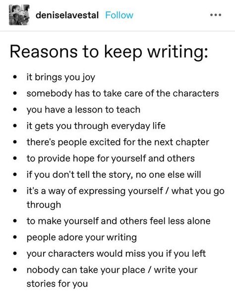 Write Book Tips, Writers Bio For Instagram, Reasons For Conflict Writing, Writing Thoughts, Keep Writing, Instagram Bio Ideas For Writers, Bio For Writers On Instagram, Writing Advice Tumblr, Writing Encouragement