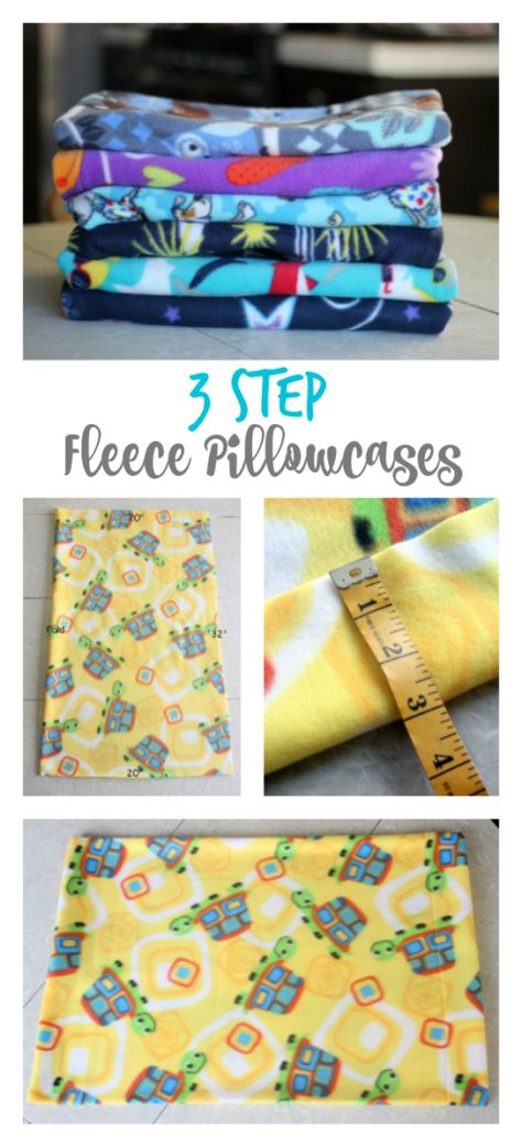 Sewing Project For Kids, Beginning Sewing, Fleece Sewing Projects, Pillow Cases Tutorials, Fleece Projects, Fleece Pillow, Pillow Cases Diy, Sewing Fleece, Project For Kids