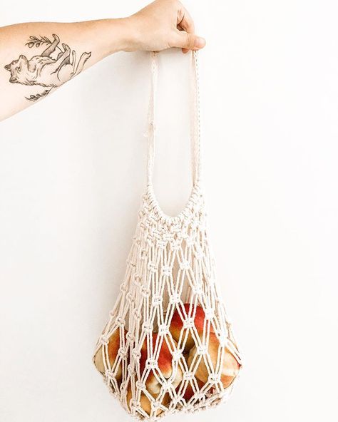 Macrame Mesh Bag, Macrame Onion Bag Diy, Macrame Potato Bag Diy, Macrame Market Bag Tutorial, Macrame Shopping Bag Diy, Macrame Vegetable Bag Diy, Macrame That Sells, Macrame Veggie Holder Diy, Diy Farmers Market Bag