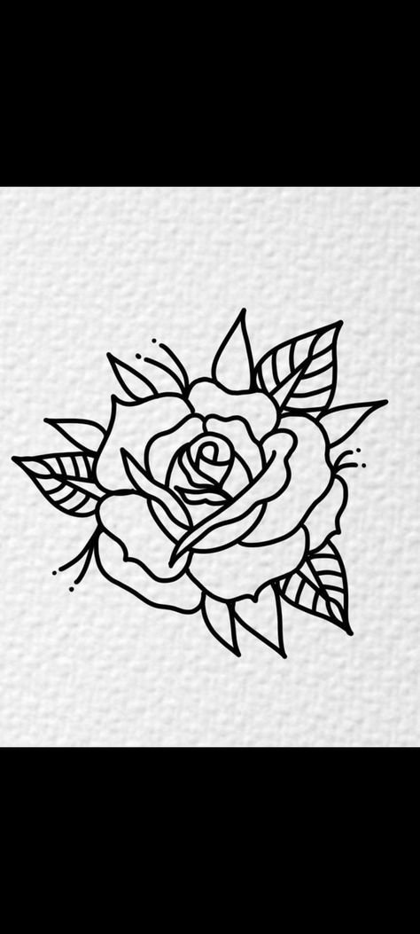 Tattoos For Beginners Ideas, Tattoo Drawing Inspiration, Tatoos Drawing Sketches, Rose Drawing Simple Tattoo Ideas, Tattoo Art Drawings Simple, Basic Tattoo Designs For Beginners, Tattoo Flash Art Simple Easy, Beginner Tattoos Ideas Simple, Easy Tattoos For Beginners For Women