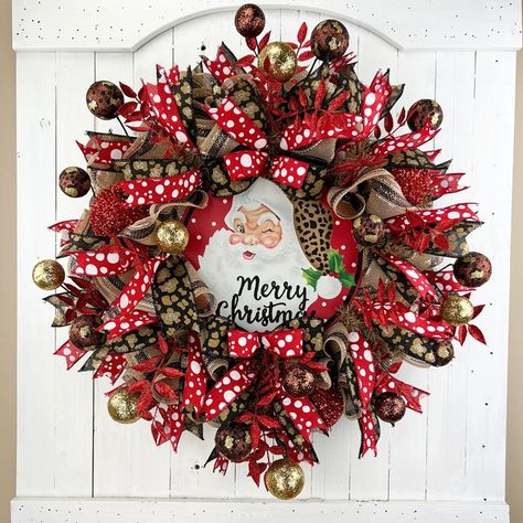 Deco mesh christmas wreaths diy