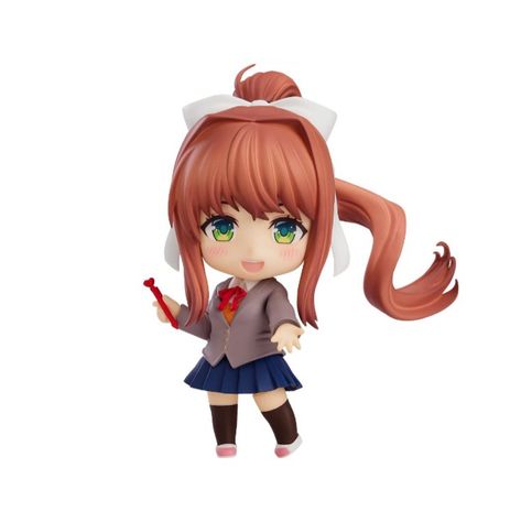 Nendoroid Png, Monika Ddlc, Nendoroid Anime, Just Monika, Cute Figures, Doki Doki Literature Club, Anime Figurines, Png Icons, Christmas Gifts Toys