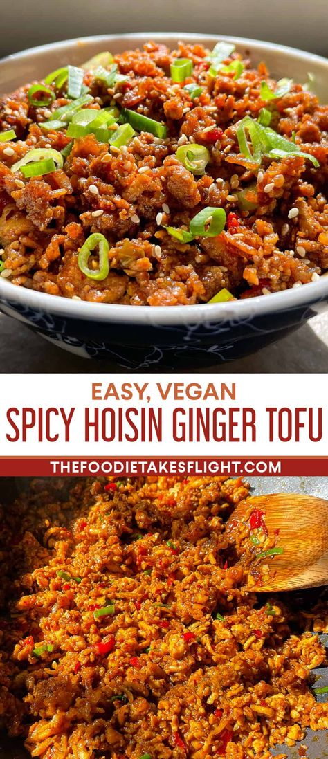 Hoisin Tofu Stir Fry, Tofu Hoisin Sauce, Hawaiian Tofu Recipes, Healthy Dinner Recipes Tofu, Hidden Tofu Recipes, Ground Tofu Recipes, Grated Tofu Recipes, Medium Firm Tofu Recipes, Shredded Tofu Recipe