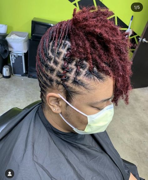 Braided Loc Updo, Locs Ideas, Hairstyles Locs, Short Dreadlocks Styles, Loc Updo, Mohawk Styles, Short Locs, Beautiful Dreadlocks, Hair Color Options