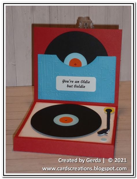 Hand Drawn Cards, Mft Stamps, Vinyl Music, Record Player, Cool Cards, Music Notes, Birthday Greeting Cards, Card Sizes, Music Record