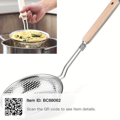 Net Basket, Commercial Cooking Equipment, Kitchen Strainer, Food Strainer, Essential Kitchen Tools, Fine Mesh Strainer, Mesh Strainer, Cooking Equipment, Cooking Food