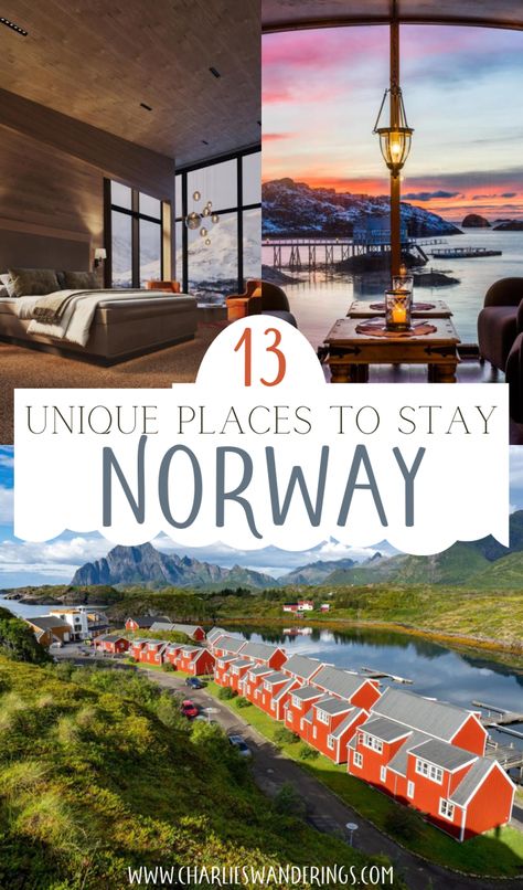 13 Unique And Spectacular Places To Stay In Norway - CHARLIES WANDERINGS Cabin In Norway, Cabins In Norway, Norway In March, Woodnest Norway, Traveling To Norway, Norway Travel Itinerary, Travel To Norway, Honeymoon Norway, Nordic Vacation