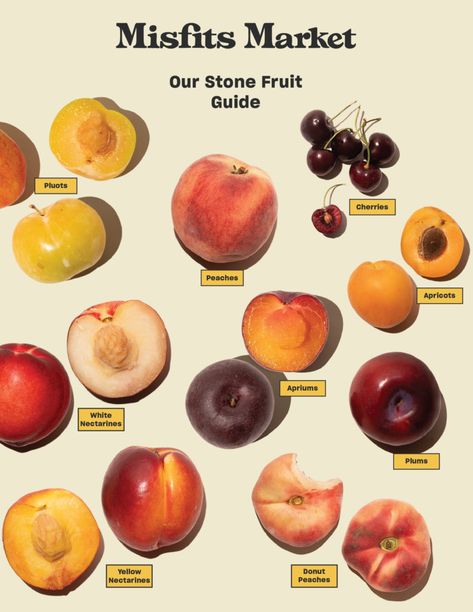 Types Of Fruits And Vegetables, Fruit Guide, List Of Fruits And Vegetables, Names Of Fruits, Types Of Peaches, Seasonal Fruits And Vegetables Chart Usa, Types Of Cherries, Donut Peach, Nectarine Recipes