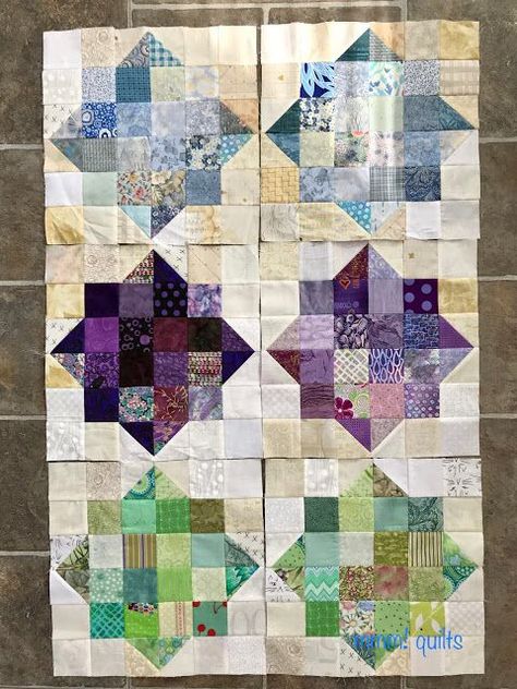 Inner Cube Quilt Pattern, Scrap Quilts Using 2.5 Squares, Chip Off The Old Block Quilt Pattern, 54/40 Quilt Block, 16 Patch Quilt, Accuquilt 8" Cube Patterns, Colchas Quilting, Postage Stamp Quilt, Scrappy Quilt Patterns