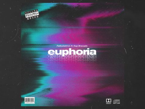 euphoria - Fatboiislimm Desain Editorial, Album Art Design, Cover Art Design, Album Cover Design, Album Cover Art, Album Design, Design Graphique, Graphic Design Posters, Graphic Design Art