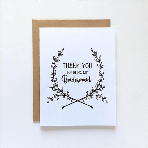 Bridesmaid Thank You Cards, Maid Of Honor Card, Bridesmaid Ideas, Bridesmaid Thank You, Bridesmaid Card, Floral Bridesmaid, Bridesmaid Cards, Oct 1, Be My Bridesmaid