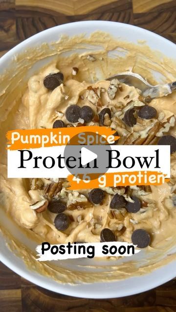 Amy Pattison | Fat Loss & Fitness Coach on Instagram: "FAT TO FIT 
PUMPKIN SPICE PROTEIN BOWL

Nothing satisfies a FAT TO FIT sweet tooth like a Protein Bowl.  And since it's PUMPKIN SEASON, we had to make it pumpkin spice.

46 g Protein
2 g added sugar (depending on how many chocolate chips you use)
Too Fee Carbs to Count

Recipe:

1 cup Organic Greek Yogurt
1 scoop vanilla @sunwarrior protein
1/4 Organic Pumpkin Puree
2 tbsp of Collagen 
1-2 tsp (ish) Organic Vanilla Extract 
Mix together and add toppings

1/4 cup Raw Pecans
1/8 cup of 85% Cacao Chocolate Chips
1-2 tsp (ish) Pumpkin Pie Seasoning

Mix again and ENJOY!

Follow for more Fat To Fit Tips

#fattofit  #fattofitjourney  #fatlosstips  #fatlosshelp  #fatloss  #fatlosscoach  #fatlosstransformation  #pumpkin  #pumpkinspice  #protei Premier Protein Pumpkin Recipes, Pumpkin Premier Protein Recipes, Pumpkin Yogurt Bowl, High Protein Pumpkin Recipes, Pumpkin Protein Recipes, Protein Pumpkin Recipes, High Protein Yogurt, Pumpkin Yogurt, Pumpkin Recipes Dinner