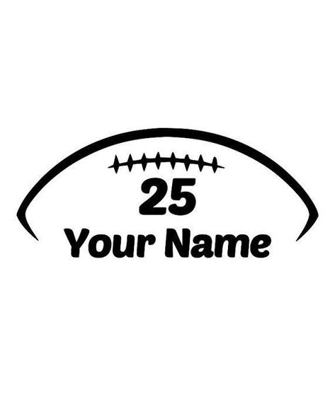 Decals For Shirts, Football Decal, Sports Vinyl, Football Crafts, Sublimacion Ideas, Boys Football, Spirit Shirts, Personalized Football, Vinyl Ideas