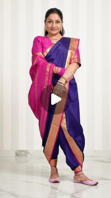 Maharashtra Saree, Dolly Jain Saree Draping, Marathi Saree, Saree Draping Styles, Blouse Work Designs, Stylish Dresses For Girls, Stylish Dresses, Saree, Dresses