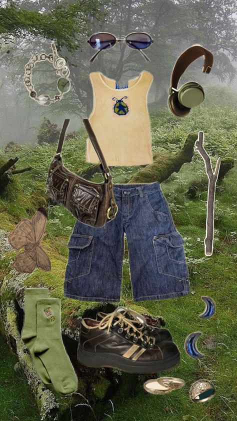 #ootd #outfit #goblincore #aesthetic #nature #summer Summer Goblincore, Goblincore Summer, Goblincore Outfits, Goblincore Aesthetic, Goblin Core, Nature Summer, Aesthetic Nature, Fairy Grunge, Ootd Outfit