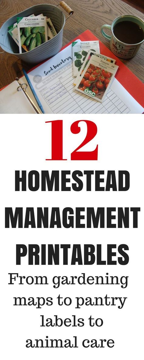 Homestead management printables | homestead management | homestead organization | homestead binder | gardening planner Homesteading Printables, Simple Homesteading, Homestead Management, Seed Inventory, Gardening Planner, Farmer Life, Homesteading Tips, Vegetable Garden Planner, Homesteading Diy