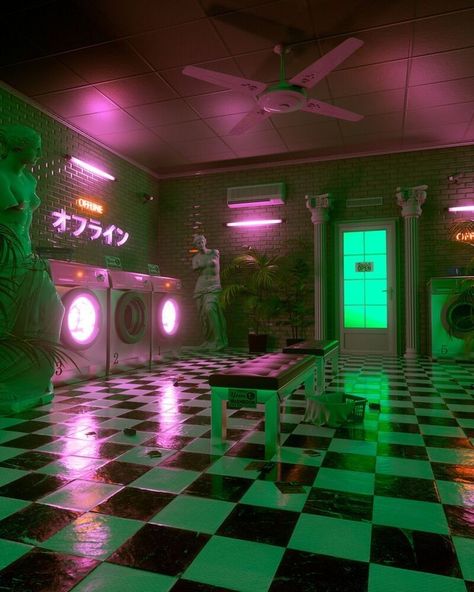 Futurism Art, Vaporwave Wallpaper, Cyberpunk Aesthetic, Vaporwave Aesthetic, Neon Aesthetic, Weird Dreams, Motivational Art, 3d Modelling, Aesthetic Images